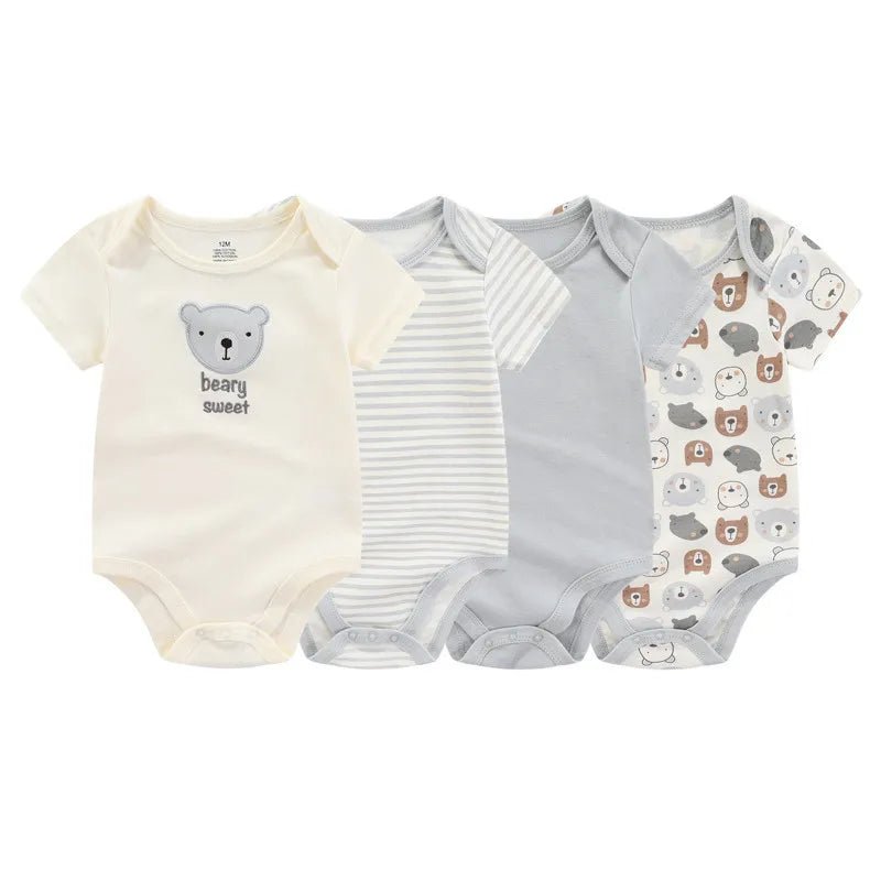 body bebe - manches courtes - lot de 4 - Mamanplusbebe
