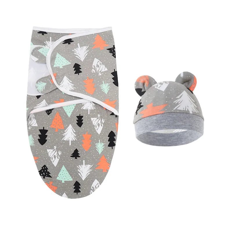 couverture emmaillotage avec son bonnet assortis 0 - 6 mois - Mamanplusbebe