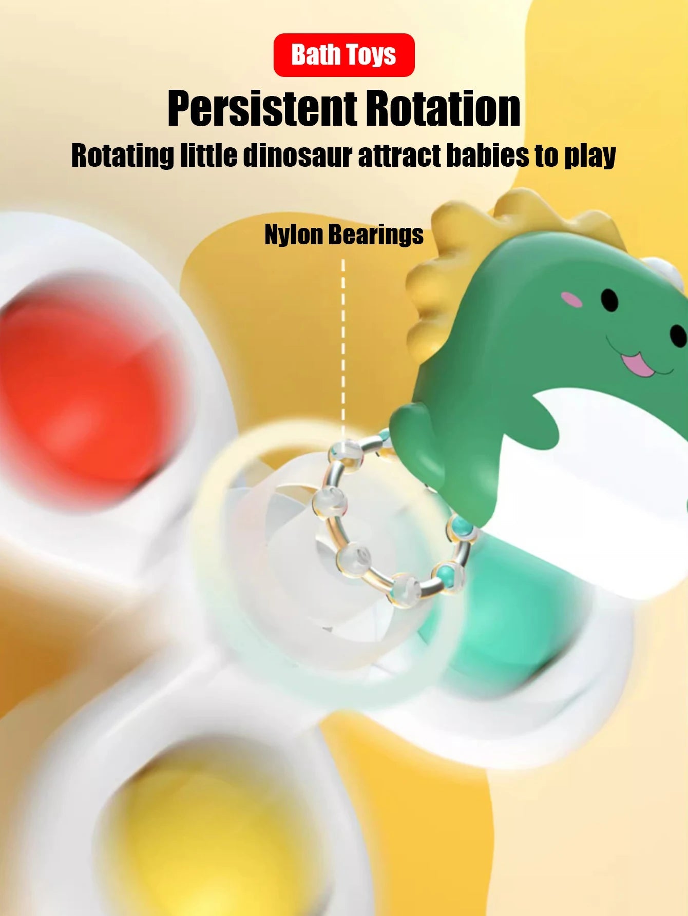 jouet rotatif à ventouse - 3 pièces - Mamanplusbebe