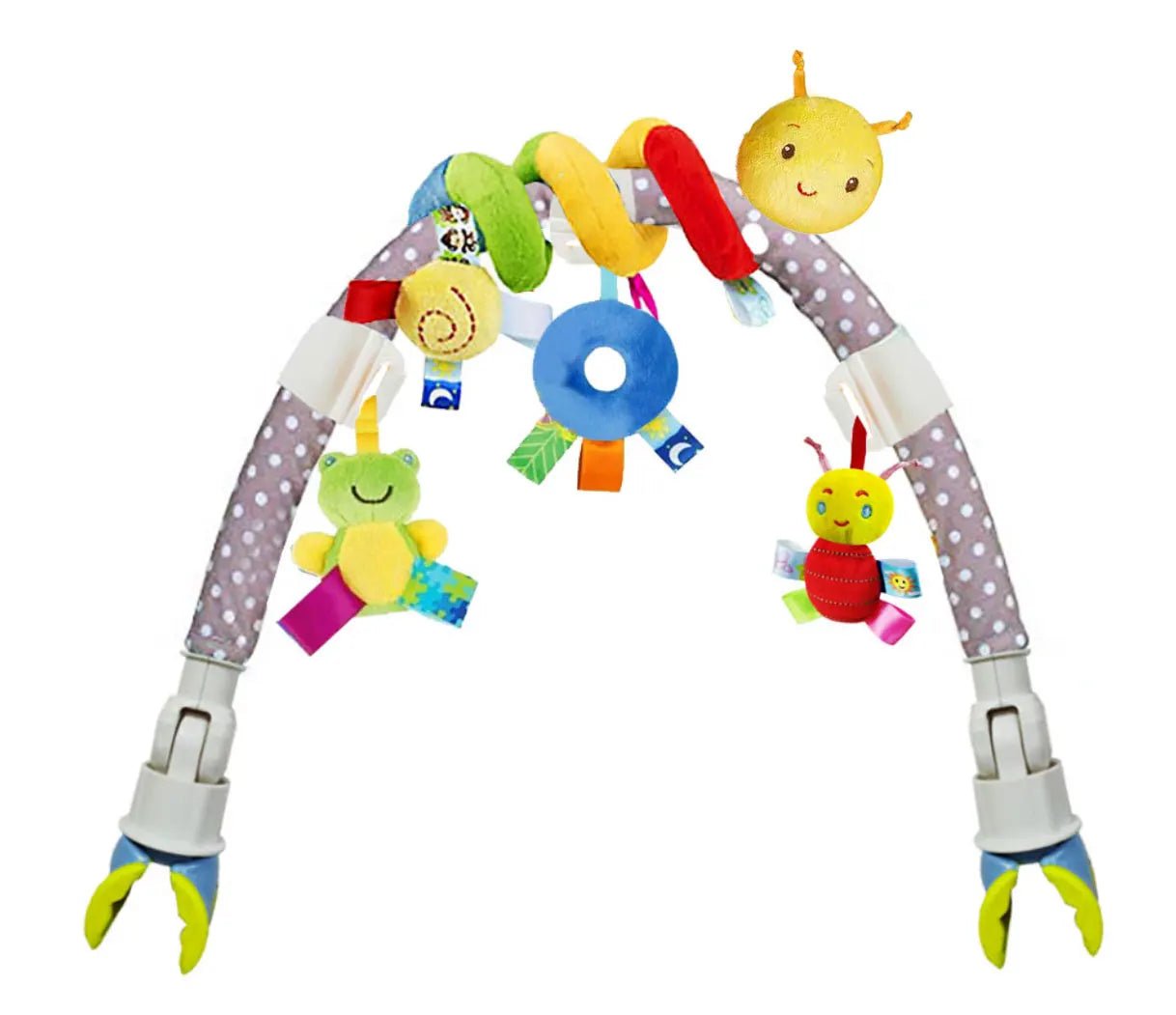 spirale d'activité bébé - jouet de siège, de poussette, de lit - Mamanplusbebe