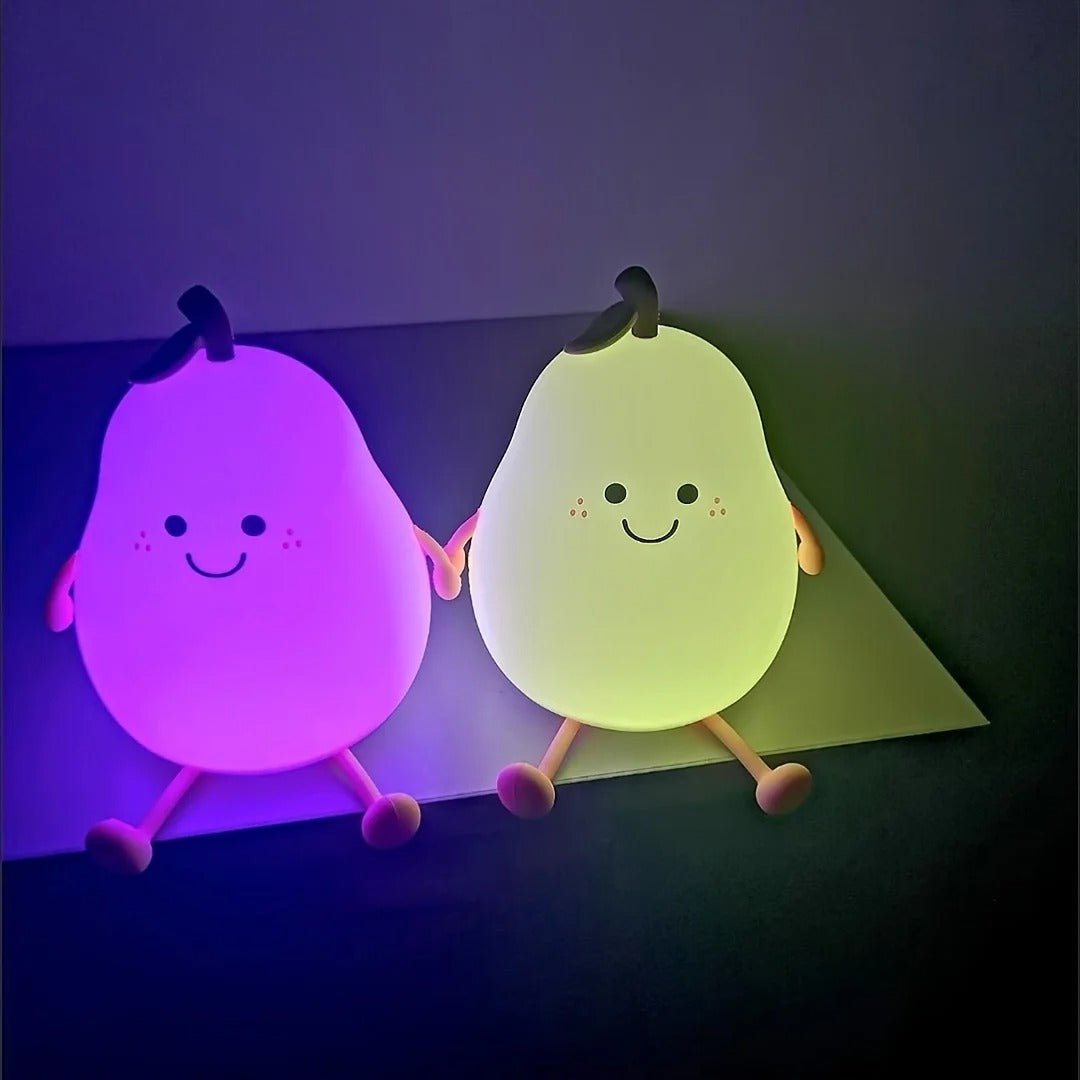 veilleuse bebe - LED rechargeable - POIRE - Mamanplusbebe