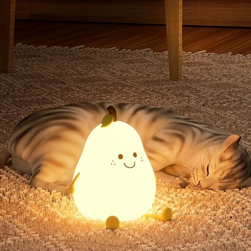 veilleuse bebe - LED rechargeable - POIRE - Mamanplusbebe