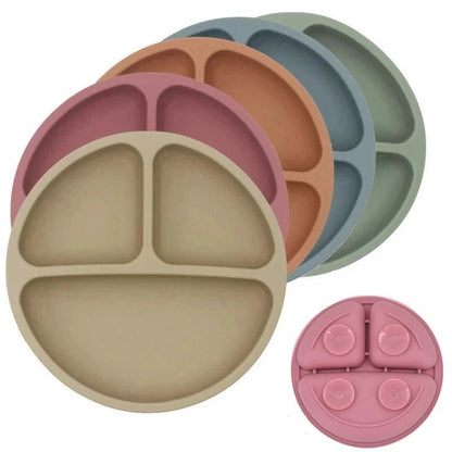 assiette bébé ventouse - 3 compartiments - Mamanplusbebe