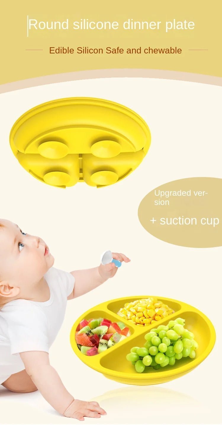 assiette bébé ventouse - 3 compartiments - Mamanplusbebe