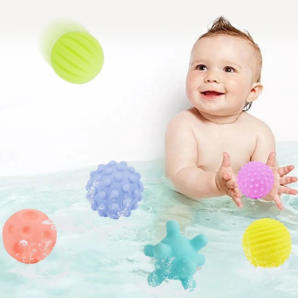 balle sensorielle bébé - lot de 6 unités - Mamanplusbebe
