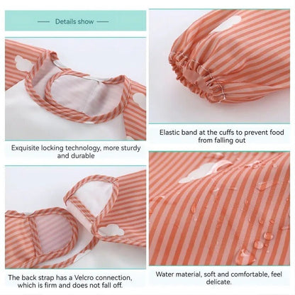 Bavoir manche longue bebe - Mamanplusbebe