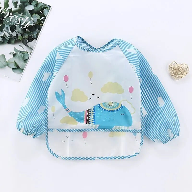 Bavoir manche longue bebe - Mamanplusbebe