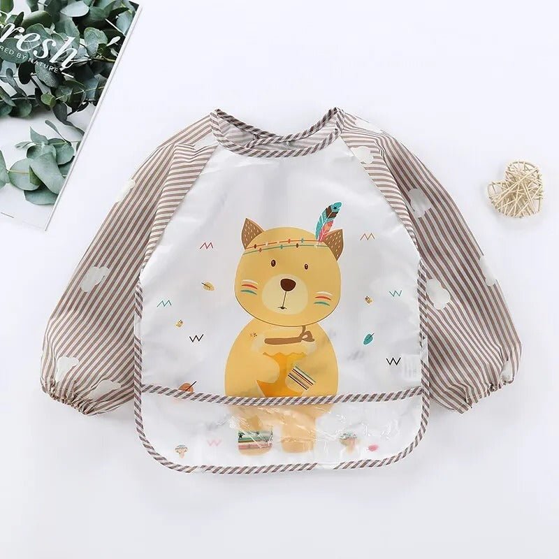 Bavoir manche longue bebe - Mamanplusbebe