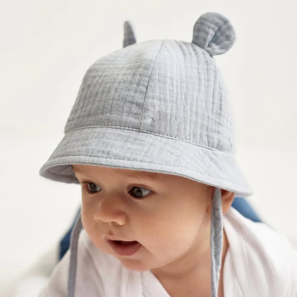 chapeau bebe avec attache au cou - Mamanplusbebe