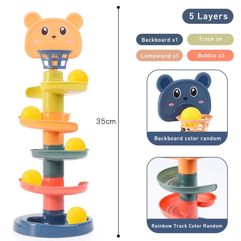 jouet eveil bebe - circuit pour balles - Mamanplusbebe