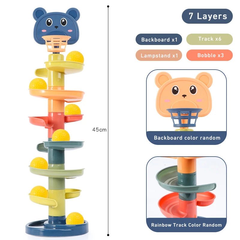jouet eveil bebe - circuit pour balles - Mamanplusbebe