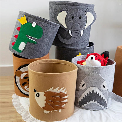 panier de rangement souple - motifs animaux - Mamanplusbebe