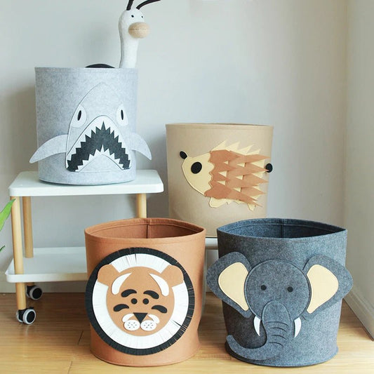 panier de rangement souple - motifs animaux - Mamanplusbebe