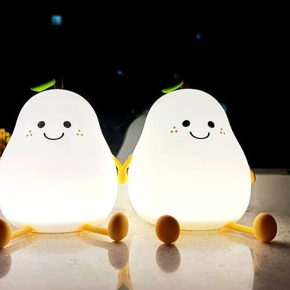 veilleuse bebe - LED rechargeable - POIRE - Mamanplusbebe