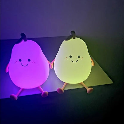 veilleuse bebe - LED rechargeable - POIRE - Mamanplusbebe